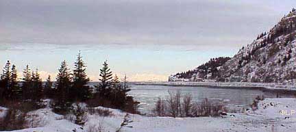 Beluga point in winter