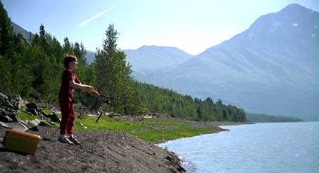 Fishing at Eklutna Lake