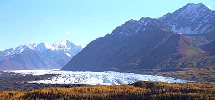 Matanuska Glacier in the fall