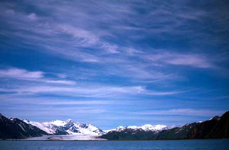 Glacier in Kenai Fjords park