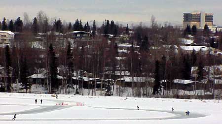 Skaters on Westchester Lagoon
